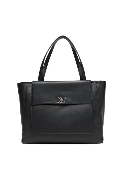 Calvin Klein CK RE-LOCK MEDIUM SHOPPER حقيبة نسائية سوداء LV04F3223G-UB1