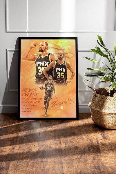 Saturn Pictură înrămată Kevin Durant - Pictură poster NBA de baschet