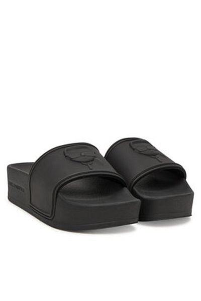 Karl Lagerfeld Women's Flip-flops black KARL LAGERFELD-KL80819M V00 BLACK RUBBER