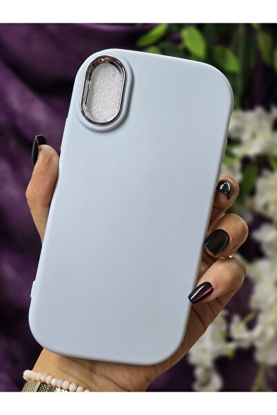 Magic Ring Iphone X / Xs Uyumlu Metal Kamera Çerçeveli Mat Bebe Mavi Silikon ...
