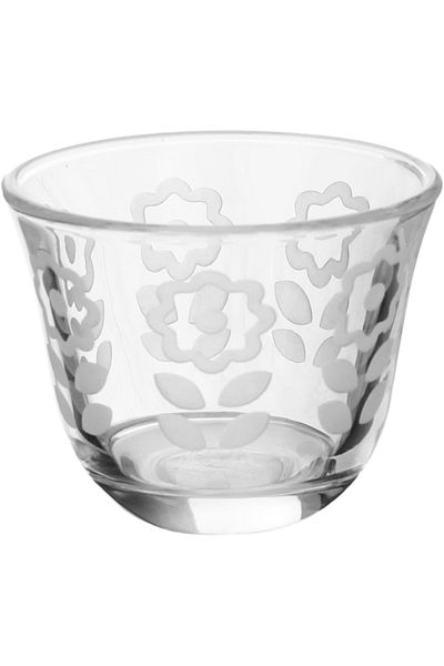 Alsaif Gallery Glass Coffee and Tea Cup Set, Saif Gallery, 12 ml, 25 Pieces - Clear
