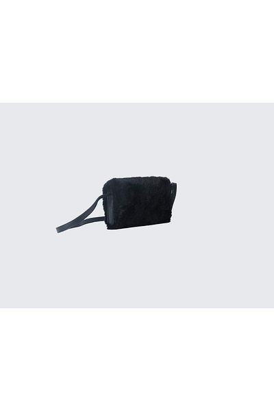 United Colors of Benetton Girl's Black Soft Bag with Adjustable Strap Cover