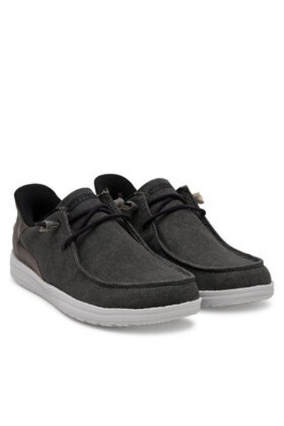 SKECHERS Men's Moccasins Black SKECHERS-210959 BKGY