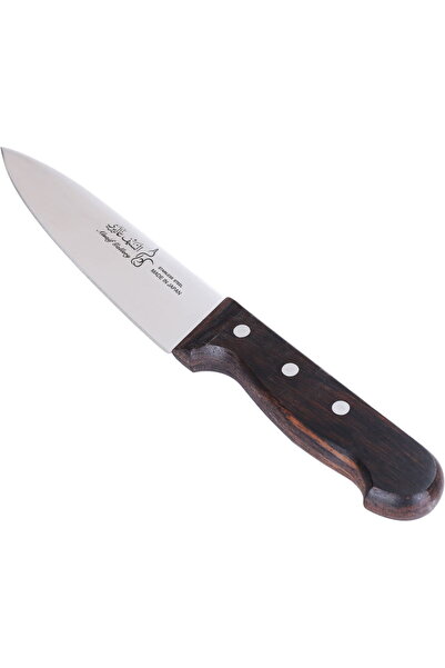 Alsaif Gallery Gallery Sword Kitchen Knife, 6 cm, Wooden Handle - Silver