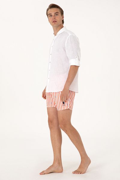 U.S. Polo Assn. Men's Pomegranate Flower Sea Shorts 50299753-Vr039