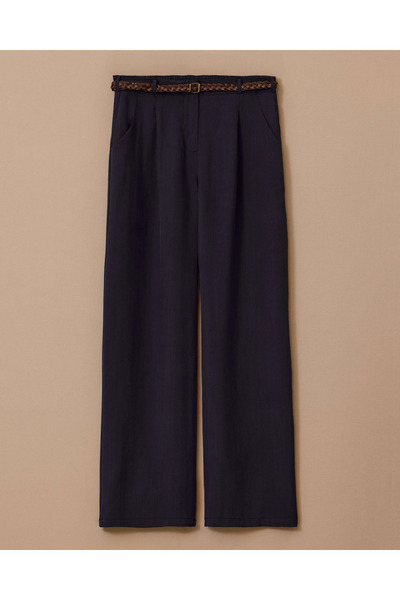 SEÇİL Kemerli Geniş Paça Pantolon