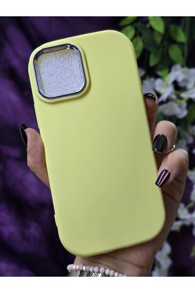 Magic Ring حافظة سيليكون صفراء غير لامعة متوافقة مع هاتف آيفون 12/12 برو مع إ...