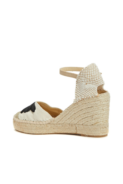 Dıvarese Siyah Kırık Beyaz Kadın Espadril