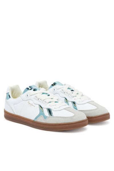 Pepe Jeans Teniși de damă albi PEPE JEANS-PLS00037 800WHITE