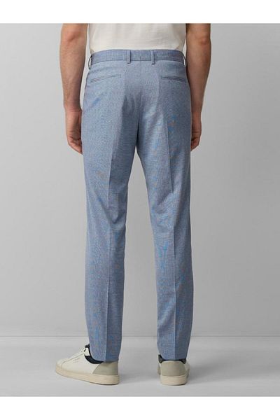s.Oliver BLACK LABEL Men's Suit Trousers With Fine Pattern And Regular Fit Cut
