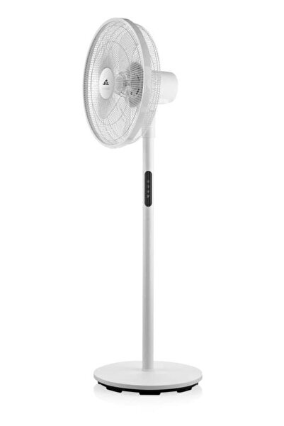 ETA Ventilator cu piedestal Breezo 460790000, design luxos, 60 W, 45 cm, 4 viteze, 5 palete, LED, telecomandă