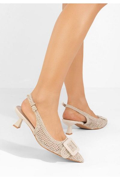 B T Shoes Beige Tiffaney low-heeled shoes