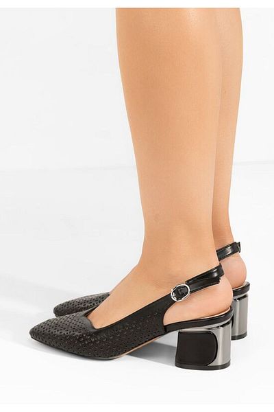 B T Shoes Pantofi slingback Teneres negri