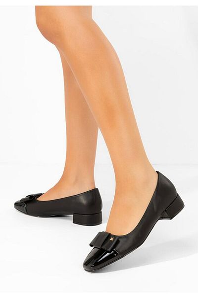 B T Shoes Pantofi cu toc mic wuga negri