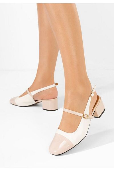 B T Shoes Dreama white high heel shoes