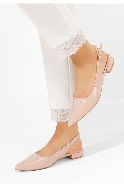 B T Shoes Pantofi slingback Danya bej