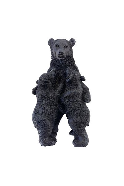 Blusmart Resin Bear Figurine with Two Cubs