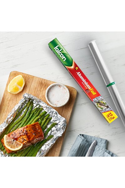 Falcon Heavy Duty Aluminium Foil 7.74m x 45cm | 37.5 sq.ft | Premium Kitchen Roll