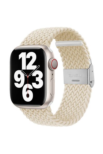 SKYDDAR INNOVATION Curea pentru Apple Watch (38/40/41 mm), reglabilă, Premium - Albă