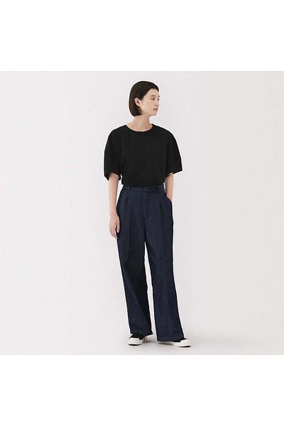 Muji بلوزة كول تاتش بأكمام قصيرة