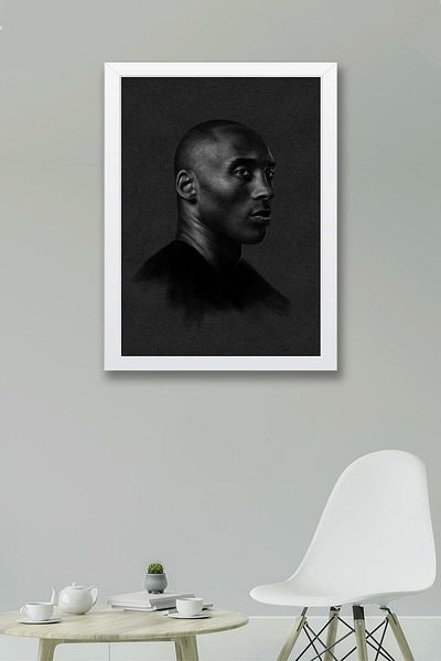Saturn Pictură înrămate Kobe Bryant - Pictură poster NBA de baschet