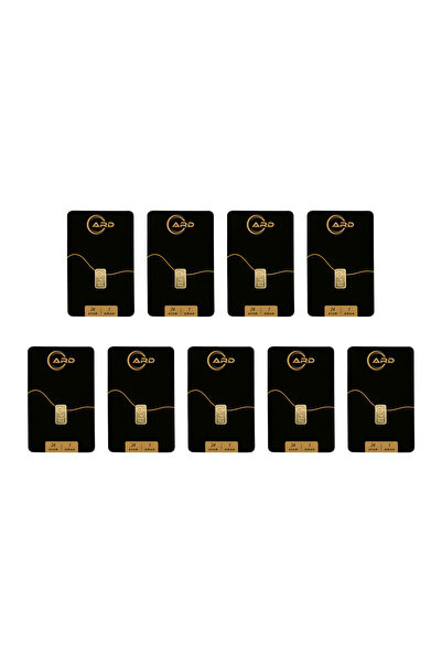 Gekas Kuyumculuk ARD 1 gr 24 Ayar Külçe Altın 9 Adet