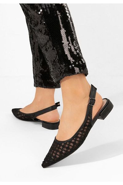 B T Shoes Pantofi slingback Alysya negri