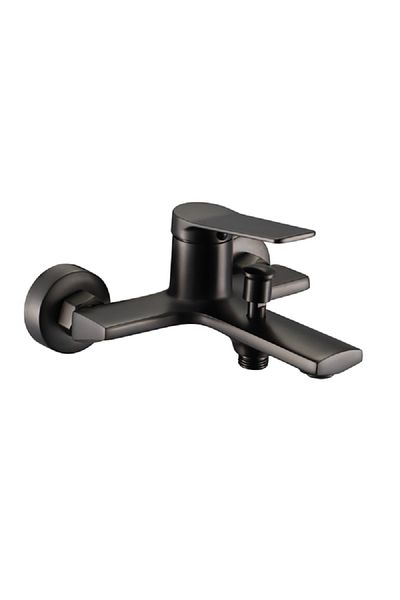 AQUADROP Durable Modern Design Single Handle Solid Brass Bath Mixer Black