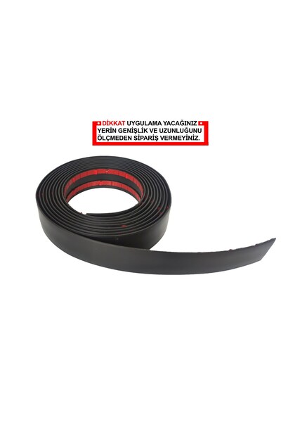 Trend Garaj Mat Siyah Nikelaj 25mm Genişlik 3 metre Uzunluk