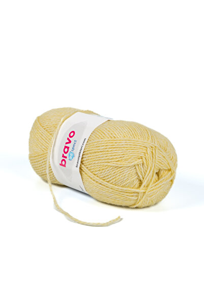 Bravo خيط كلاسيكي من القطن الأكريليك من ريسبكت، 100 جرام، 230 متر، أصفر (رمز اللون: 41)
