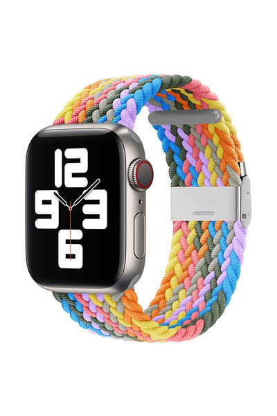 SKYDDAR INNOVATION Strap for Apple Watch (42/44/45/49mm), Adjustable, Premium, W032 - Heartbeat purple