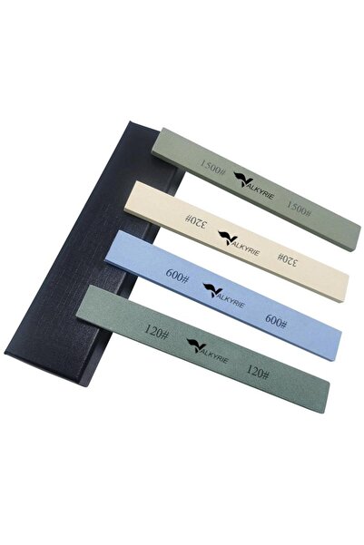 valkyrie 4 Adet Bıçak Biley Taşı Seti 120# 320# 600# 1500# Kademeli Kuru Biley