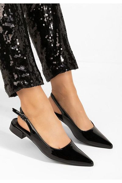 B T Shoes Pantofi cu toc mic Danya negri