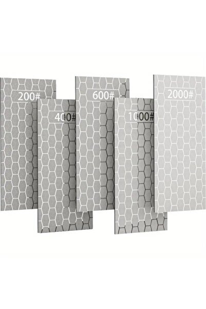 valkyrie 5 Adet Elmas Biley Seti Bıçak Bileme Taşı Sulu veya Susuz Biley Uzun Ömürlü Aşınmaz 200 400