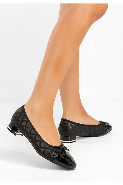 B T Shoes Pantofi cu toc mic Toya negri