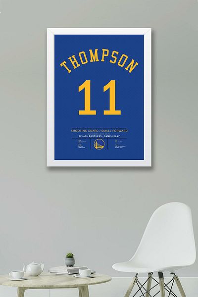 Saturn Tricou Klay Thompson cu cadru - Tricou NBA Golden State Warriors
