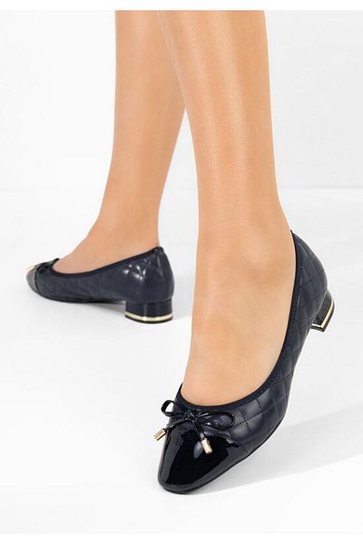 B T Shoes Pantofi cu toc mic Toya albastri
