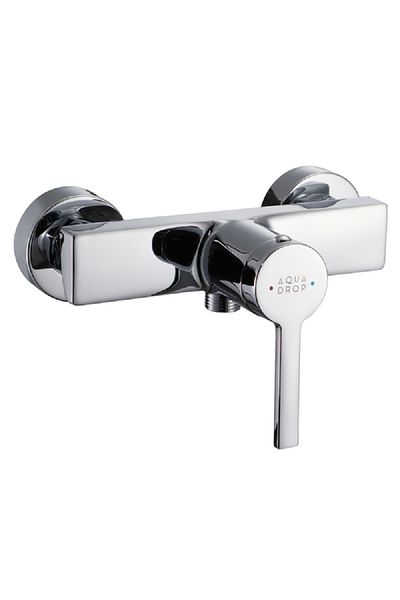 AQUADROP Durable Modern Design Single Handle Solid Brass Shower Mixer Chrome