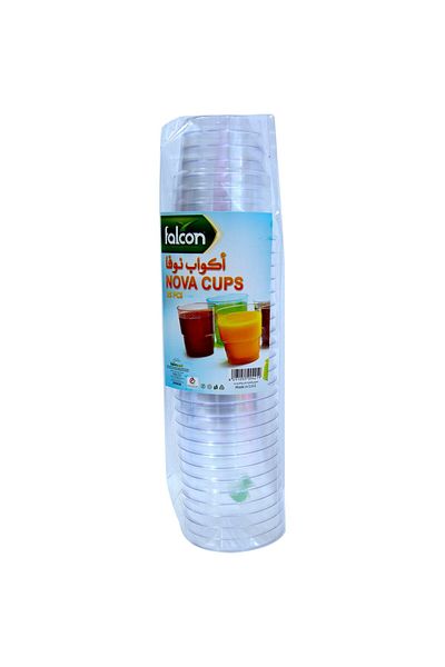 Falcon Nova Disposable Cups 25 Pcs – 250ml Premium Quality Paper Cups for Hot & Cold Drinks