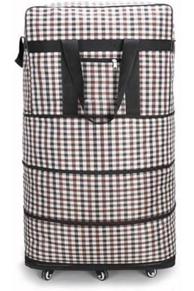Yuwell YU WELL Expandable Rolling Duffle Bag Wheeled Luggage Foldable Suitcase