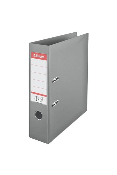Esselte Bibliraft Esselte Economy A4, laminat, gri, lățime 7,5 cm