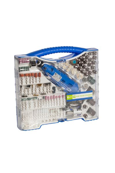 Everise 254-Piece 220V Corded Rotary Tool and Accessories Set Multicolor