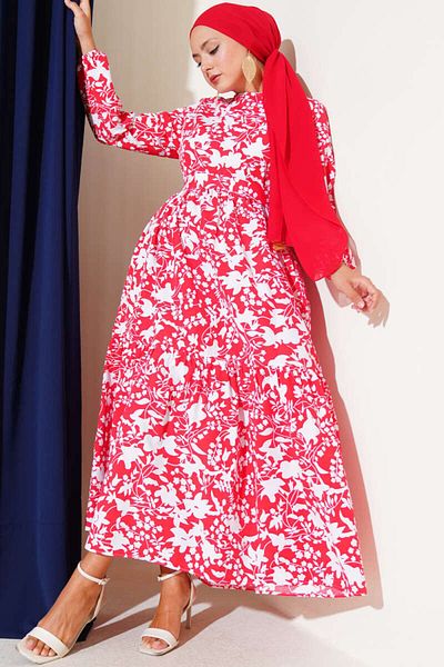 Maystore Floral Flared Dress