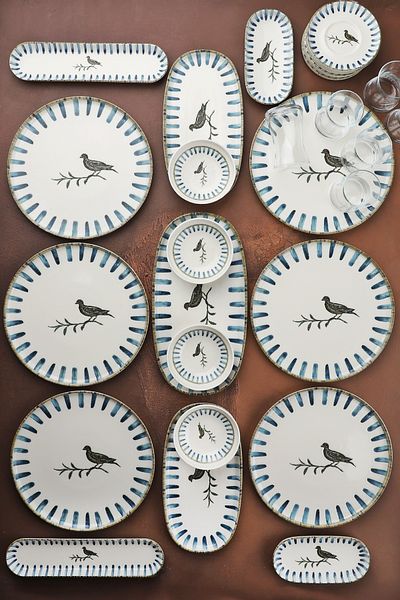 Manaferra Alegria 29 Piece Porcelain Breakfast Set Breakfast Set & Set for 6 People
