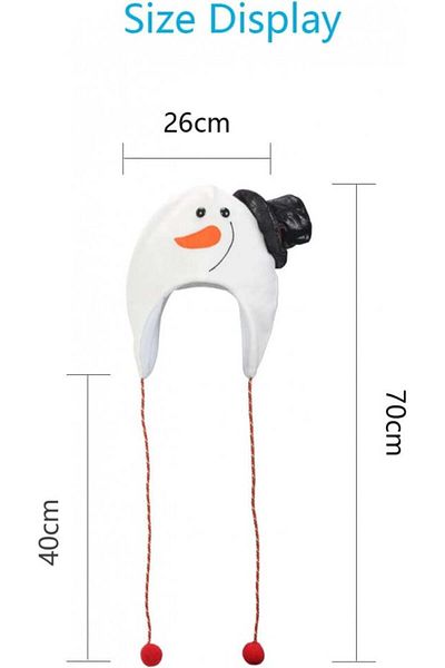 AirSMall snowman hat, polyester, multicolor, 70 x 26 x 40 cm