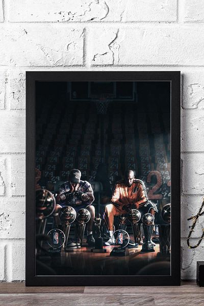 Saturn Pictură înrămate Kobe Bryant - Pictură poster NBA de baschet