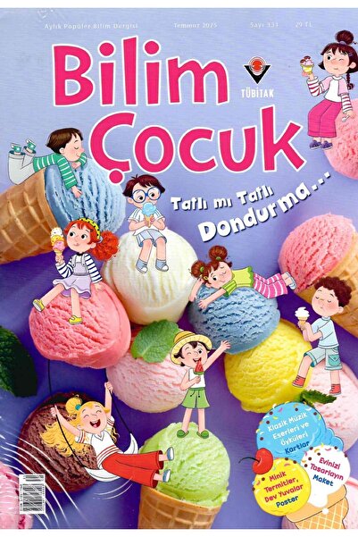 Tübitak Yayınları Bilim Çocuk Dergi Temmuz 2025 (7-12 yaş)