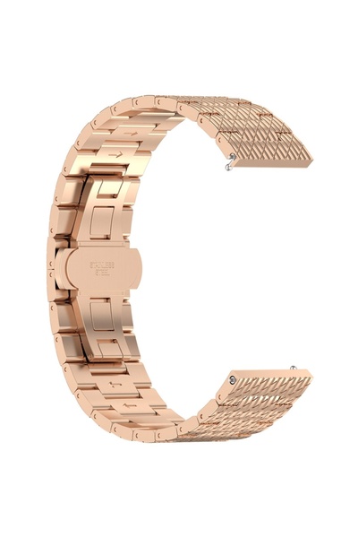 SKYDDAR INNOVATION Λουράκι από ανοξείδωτο ατσάλι για Samsung Galaxy Watch 4/5/Active 2, Huawei Watch GT 3/3 Pro, W052 - Ροζ