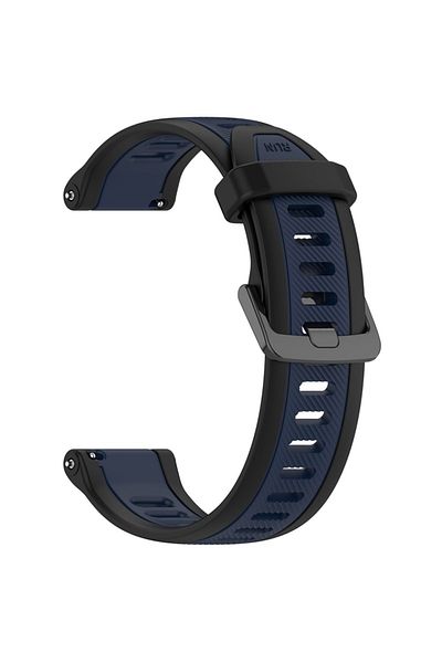 SKYDDAR INNOVATION Curea din silicon pentru Huawei Watch GT 4/Honor Watch S1/Garmin Venu 2S/Vivoactive 4S, W053 - Albastru marin