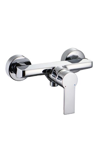 AQUADROP Durable Modern Design Single Handle Solid Brass Shower Mixer Chrome